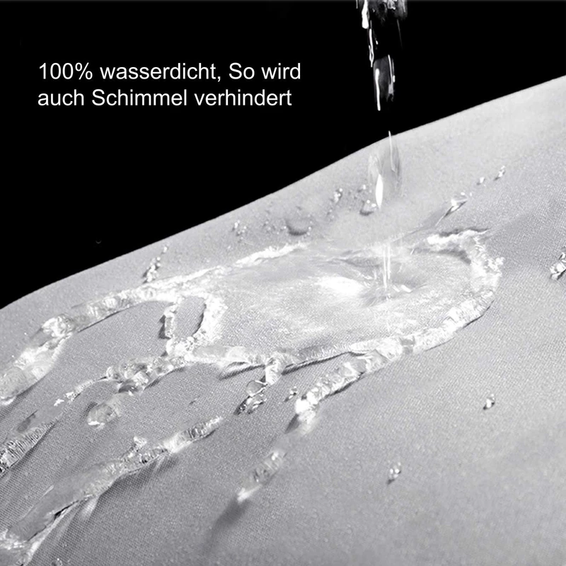 عکس شماره 8 : پرده حمام کلوفی مدل ‎sc-ps01 grau سایز 180x180 سانتی متر