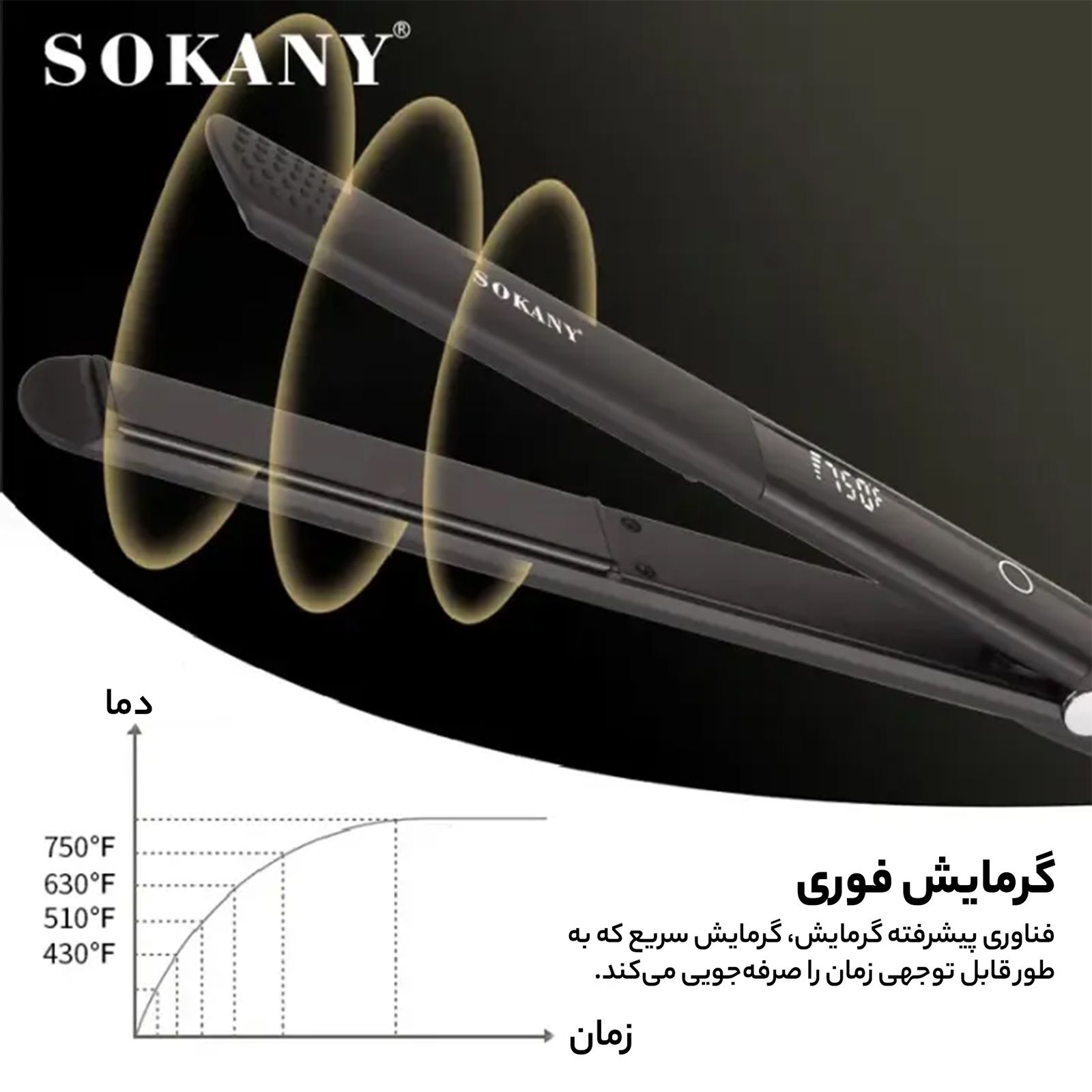 اتو مو سوکانی مدل Smooth Cramic 1901 -  - 22