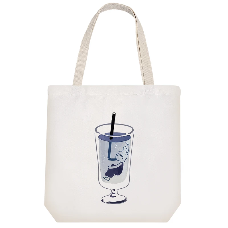 ساک خرید خندالو مدل غرق شده در لیوان کد 9192