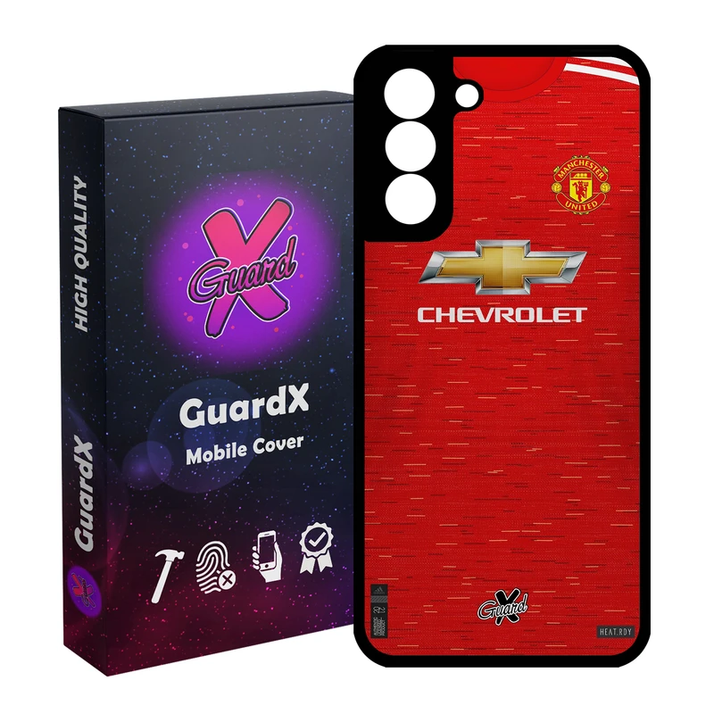 کاور گارد ایکس طرح Manchester United مدل Glass10248 مناسب برای گوشی موبایل سامسونگ Galaxy S21 FE
