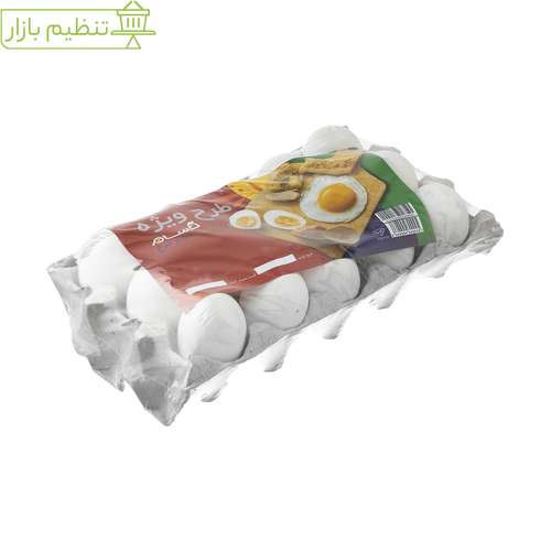 تخم مرغ تنظیم بازار حسام بسته 15 عددی