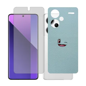 Glass Together model transparent Screen Protector Suitable for Xiaomi Redmi Note 13 Pro Plus Mobile Phone with Back cover sticker