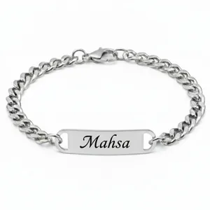 دستبند زنجیری مدل اسم مهسا
