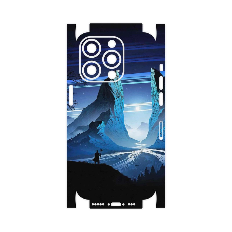 برچسب پوششی ماهوت مدل Blue Mountains Digital Art-FullSkin مناسب برای گوشی موبایل اپل iPhone 14 Pro