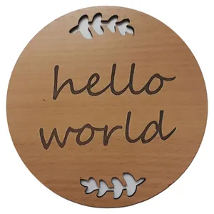 استیکر ماهگرد کودک مدل hello world