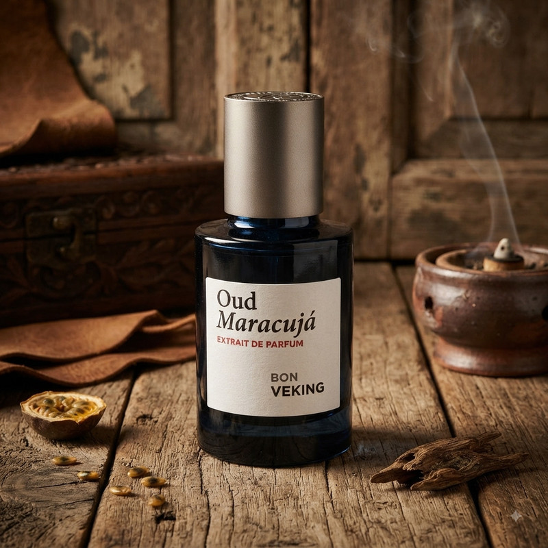 عطر جیبی مردانه بن وکینگ مدل Oud Maracuja با رایحه گرم و تلخ حجم 25 میلی‌لیتر 