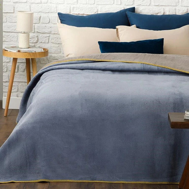 پتوی انگلیش هوم مدل Softy Mavi-Gri سایز 200x150 سانتی متر