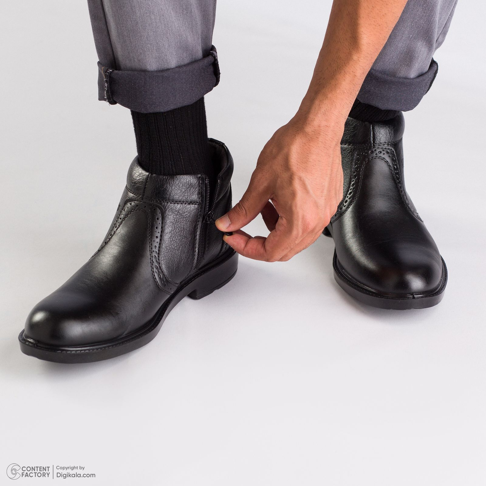 نیم بوت مردانه کفش سعیدی مدل 528m -  - 6