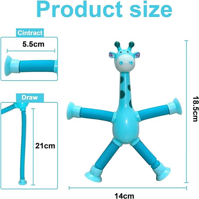 اسباب بازی طرح زرافه مدل Telescopic Suction