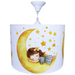لوستر کودک مدل دختر و ماه و ستاره