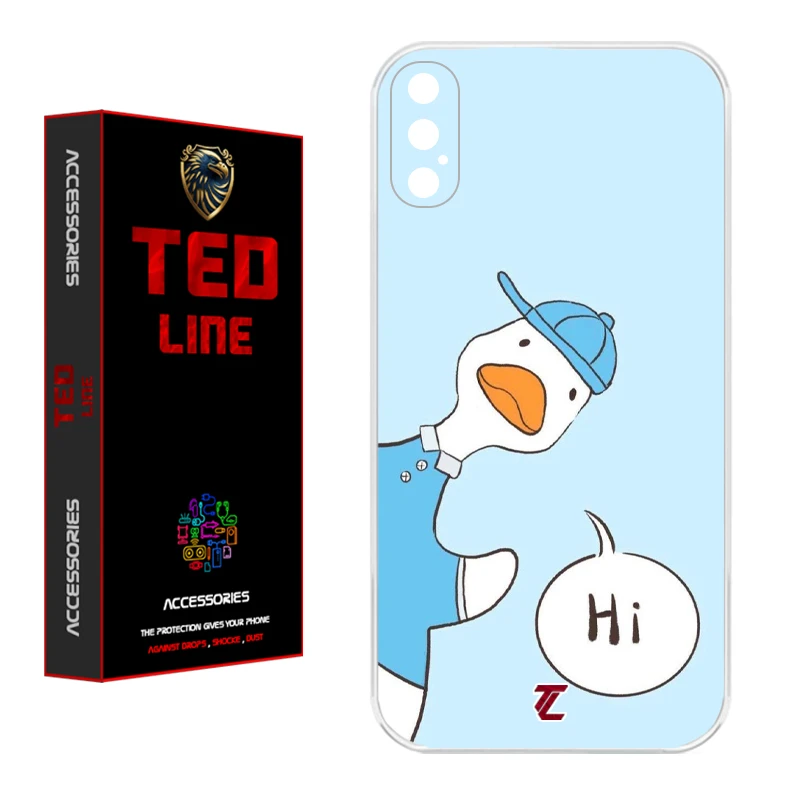 کاور تد لاین طرح اردک کد 1104 مناسب برای گوشی موبایل اپل Iphone X /XS  