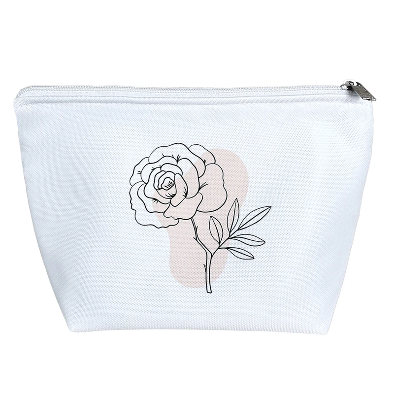 کیف لوازم آرایش دخترانه خندالو مدل گل مینیمال کد 10219