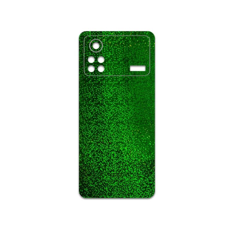 برچسب پوششی ماهوت مدل Green-Holographic مناسب برای گوشی موبایل شیائومی Poco X4 Pro 5G