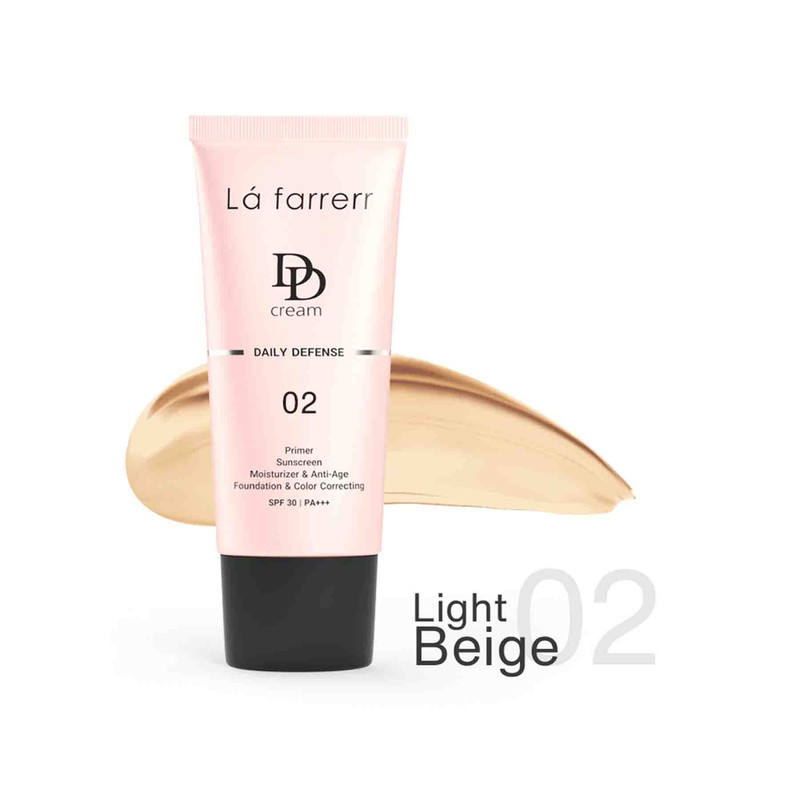 دی دی کرم رنگی لافارر مدل SPF 30 02 مناسب انواع پوست حجم 33 میلی لیتر
