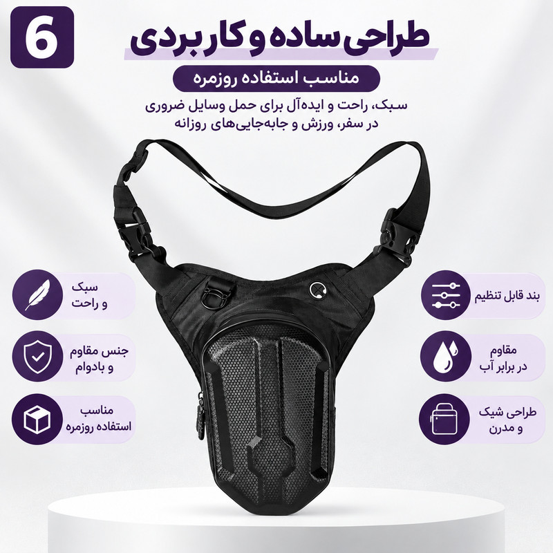 کیف موتور و دوچرخه سواری مدل فیبر کربن