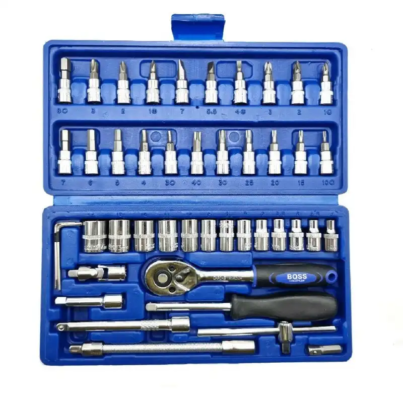 مجموعه 46 عددی آچار و سری بکس جغجغه ای مدل 46S