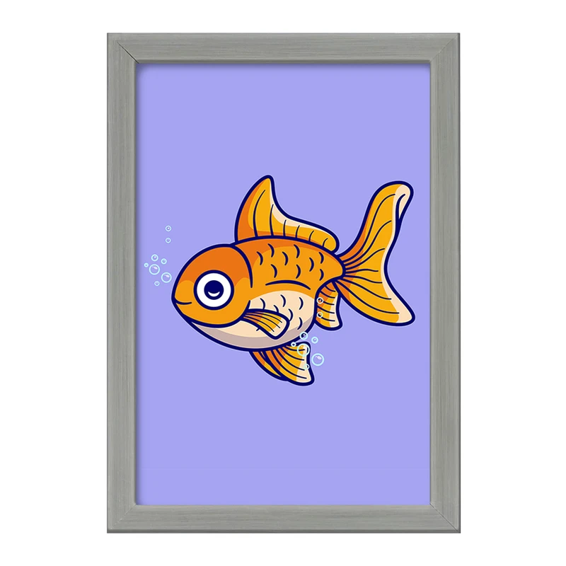 تابلو خندالو طرح حیوانات بامزه ماهی کد 29691