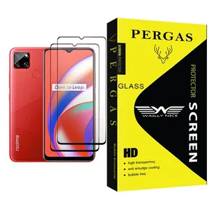 Waily Nice Pergas Glass MIX002 Screen Protector For Realme C12 Pack Of 2