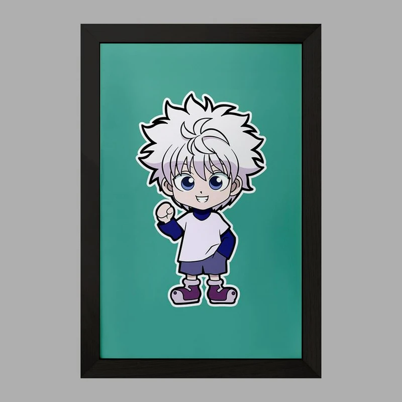 تابلو خندالو مدل کیلوا زولدیک انیمه هانتر ایکس هانتر Hunter × Hunter  کد 10741