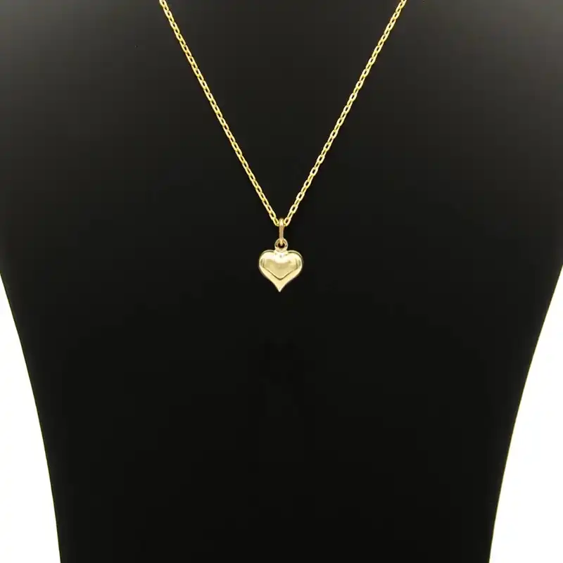 گردنبند طلا 18 عیار زنانه وی وی گلد گالری مدل قلب عشق
