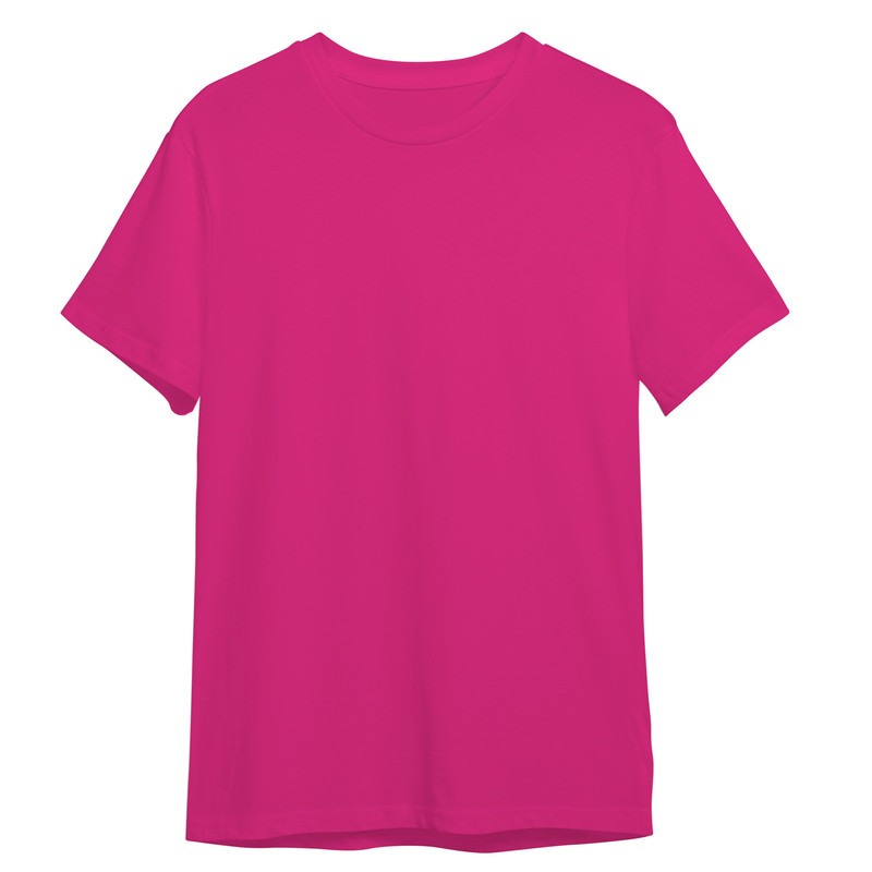 تی شرت آستین کوتاه زنانه مدل ساده پنبه ای کد 0686 رنگ سرخابی 