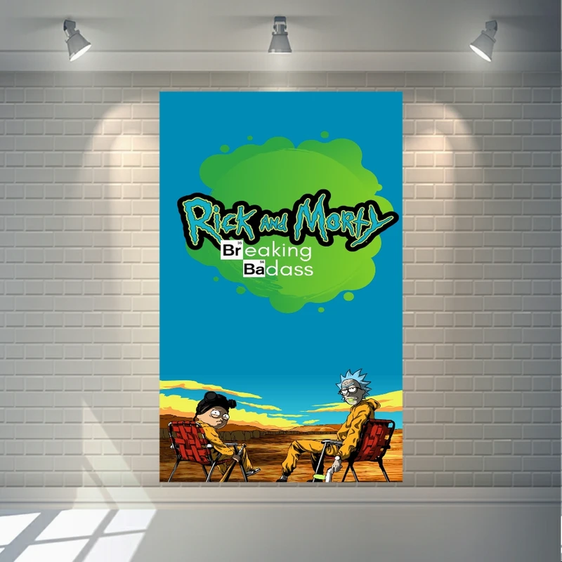 پوستر دیواری طرح ریک و مورتی مدل کویر کد SDB8018