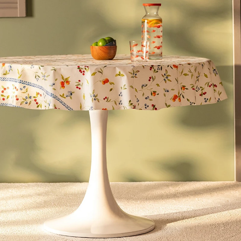 رومیزی مادام کوکو مدل Arbnor Circle سایز 140x140 سانتی‌متر