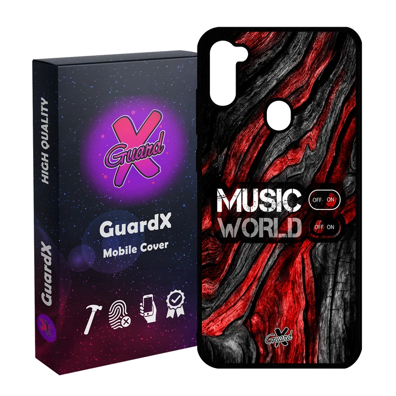 کاور گارد ایکس طرح Music مدل Glass10160 مناسب برای گوشی موبایل سامسونگ Galaxy A11 / M11