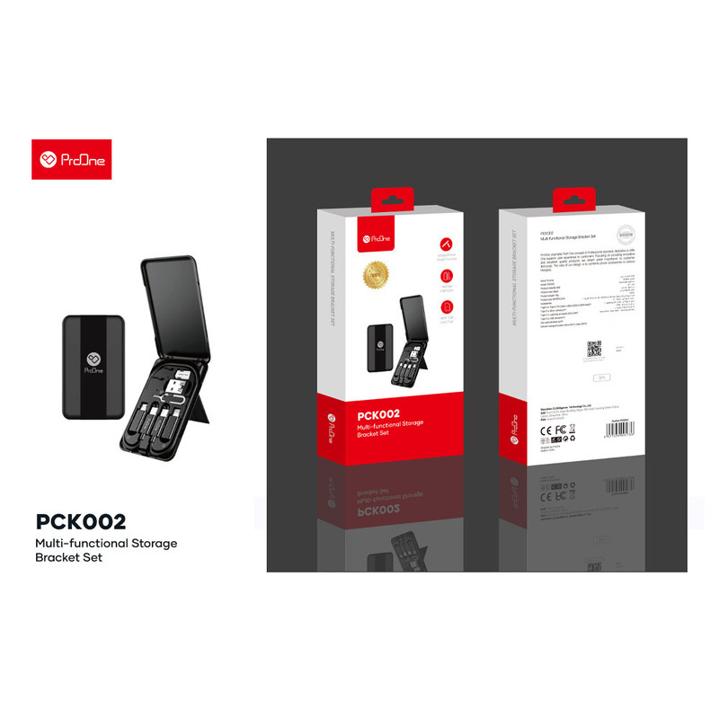 کابل تبدیل USB-C به USB-C / لایتنینگ / USB / microUSB پرووان مدل PCK002 طول 0.28 متر