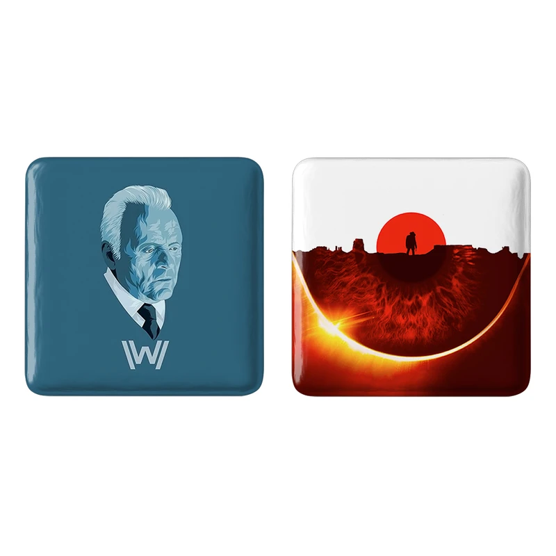 مگنت خندالو طرح سریال وست ورلد West World کد 1020010203 مجموعه 2 عددی