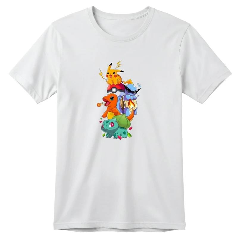 تی شرت آستین کوتاه بچگانه مدل پوکی مون کد 2