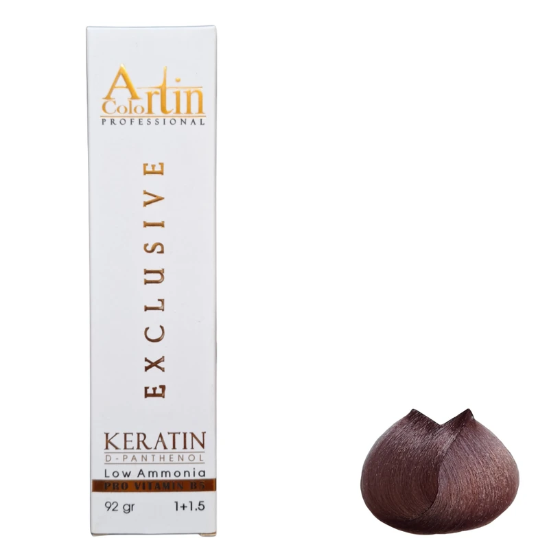رنگ مو آرتین شماره 6.9 حجم 100 میلی‌لیتر رنگ بلوند مرواریدی خاکستری تیره