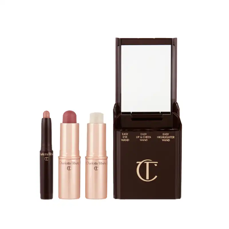 مجموعه آرایش صورت شارلوت تیلبری مدل سان کیسد بسته 3 عددی