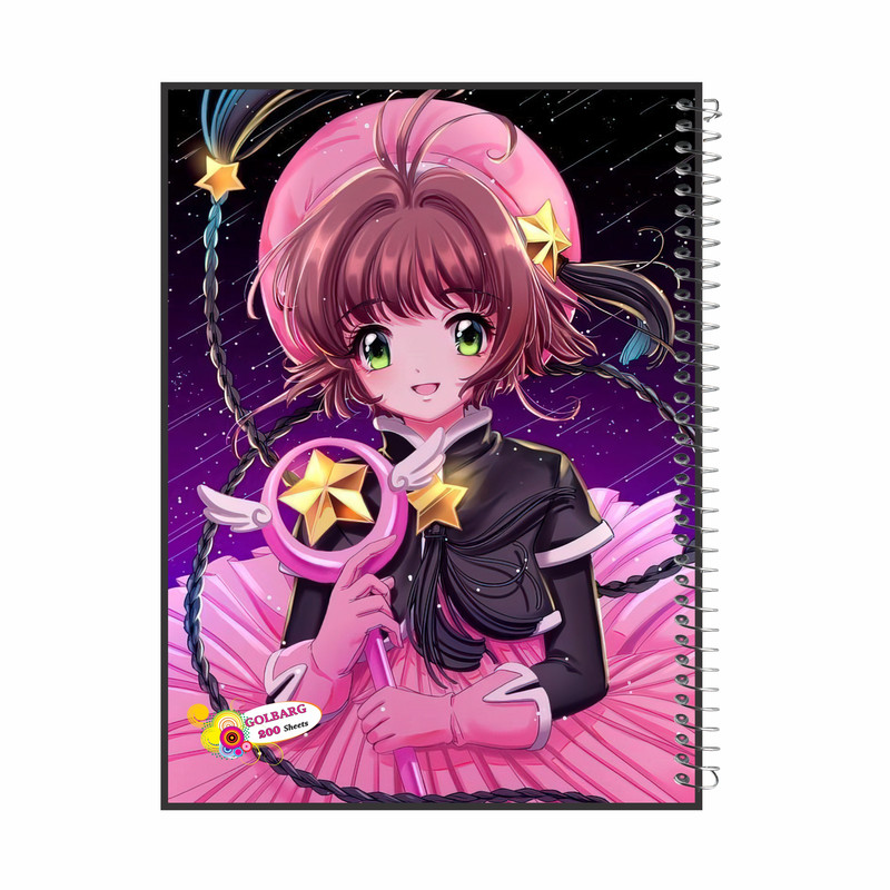 دفتر مشق 200 برگ گلبرگ طرح انیمه ژاپنی کد 500034