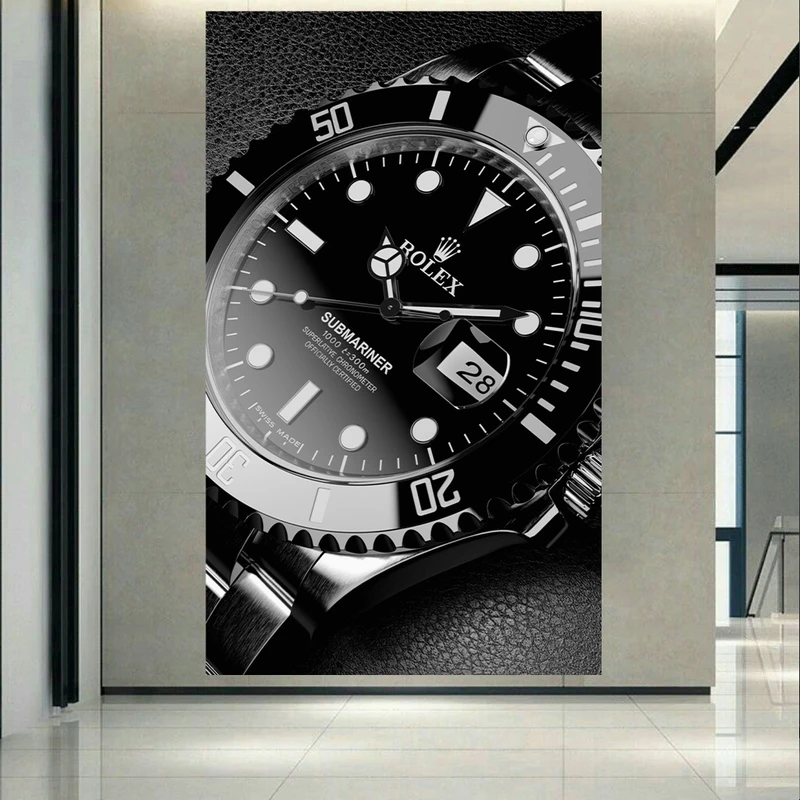 پوستر مدل بک لایت طرح ساعت رولکس مدل Rolex Submariner 2 کد AR30631