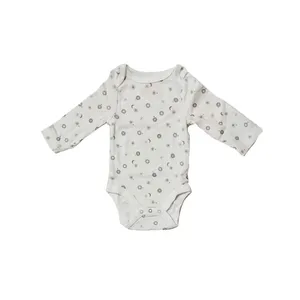 بادی آستین بلند نوزادی مدل ماه و ستاره کد 0276