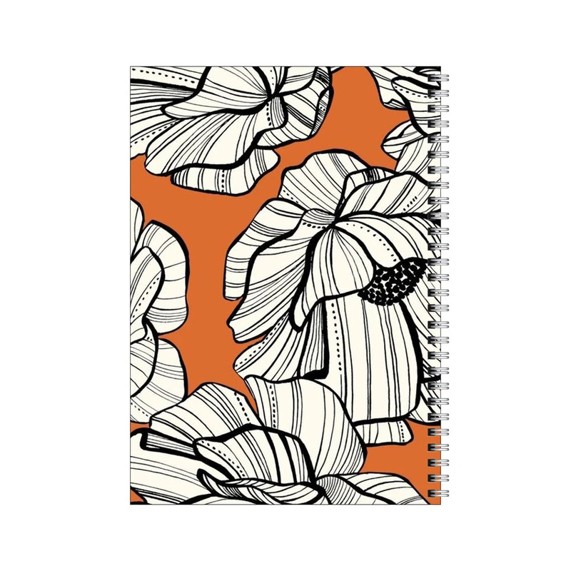 دفتر مشق 100 برگ بامبیلیپ طرح گل چینی کد 1786937