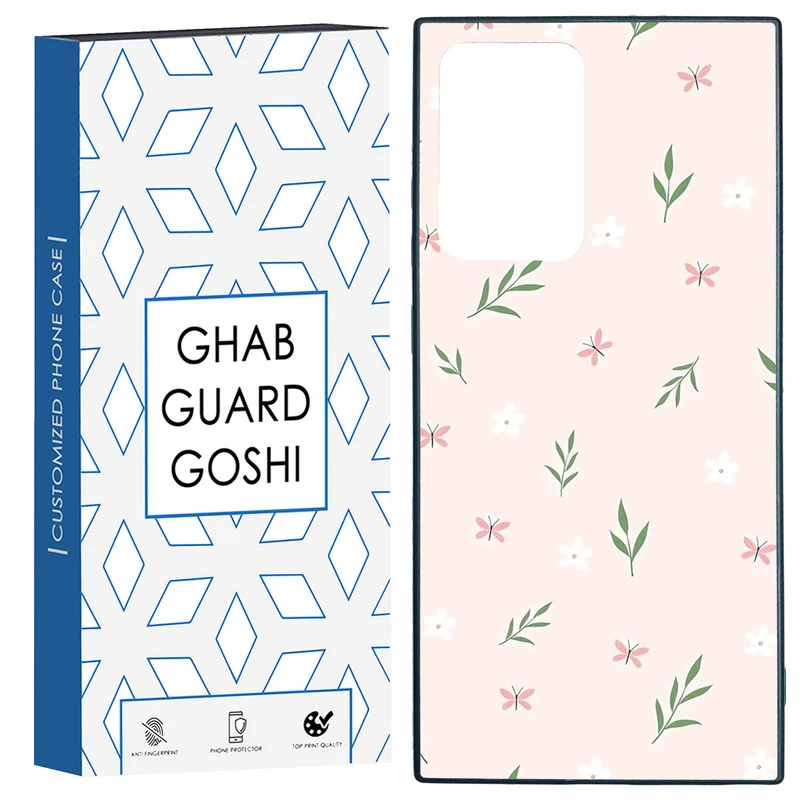 کاور قاب گارد گوشی طرح گل صورتی کد TPU-056 مناسب برای گوشی موبایل سامسونگ Galaxy Note 20 Ultra