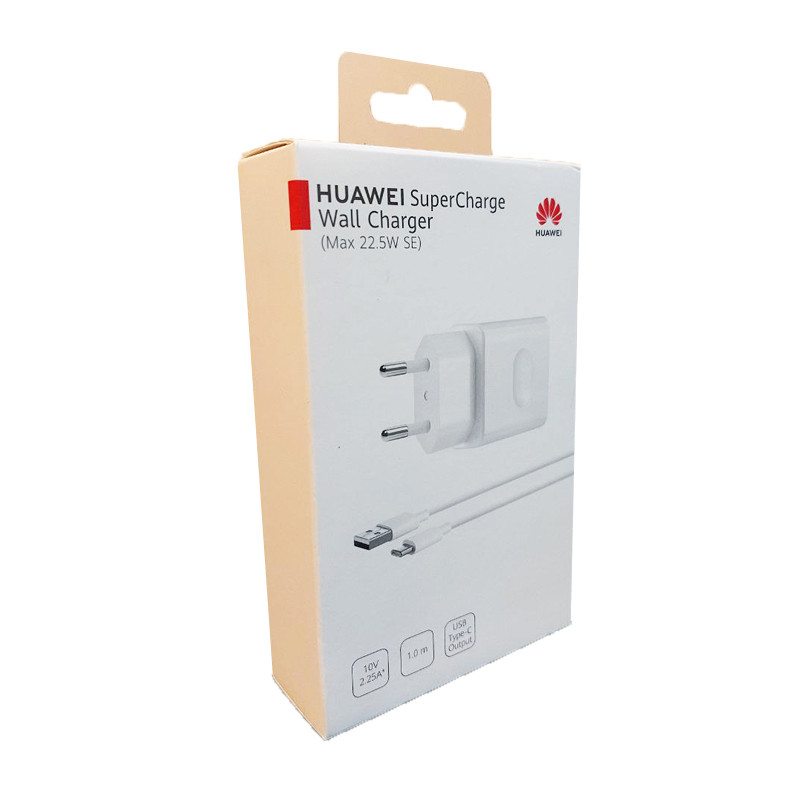 قیمت و خرید شارژر دیواری 22.5 وات مدل HW-100225E00 همراه کابل تبدیل USB-C