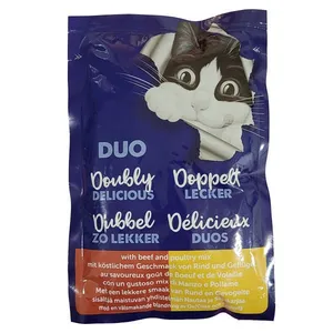 غذای پوچ گربه فلیکس مدل DUO مرغ و گوشت گاو وزن 85 گرم