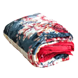 پتو طرح لیلیوم دو نفره سایز 240x220 سانتی متر