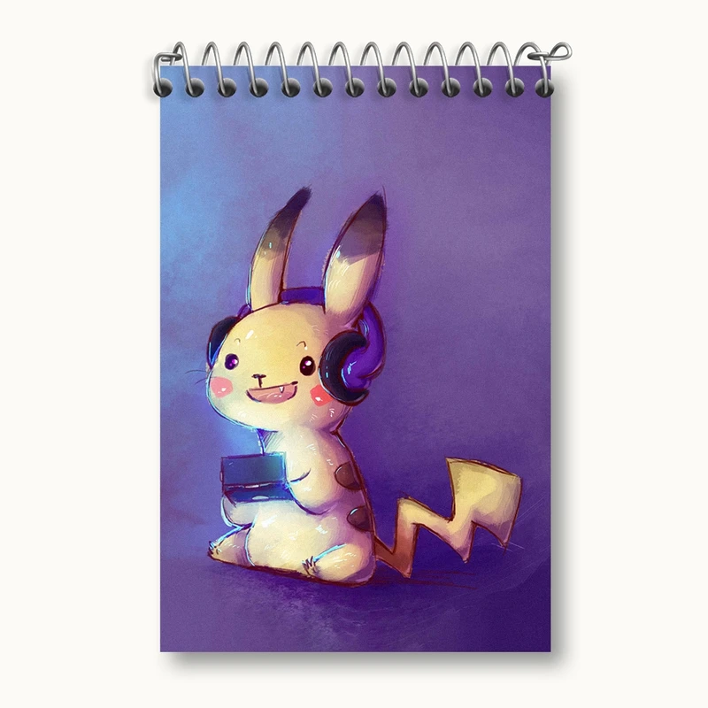 دفتر یادداشت 50 برگ خندالو مدل انیمه پوکمون (Pokemon) کد F2485