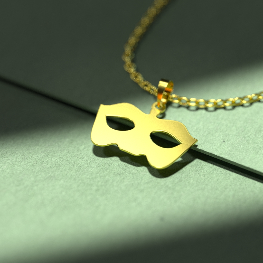 گردنبند طلا 18 عیار زنانه مدوپد مدل هالووین کد G3-1-1004