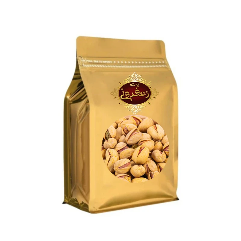 پسته فندقی زعفرانی شور مشهد - 500 گرم