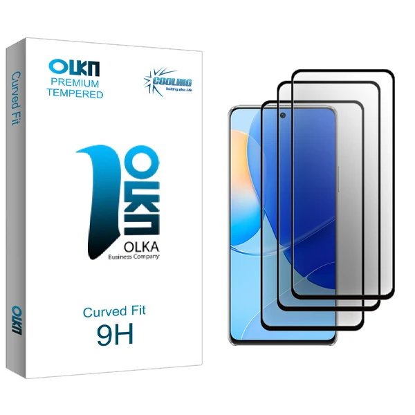 محافظ صفحه نمایش سرامیکی کولینگ مدل Olka Glass MIX2106 مناسب برای گوشی موبایل هوآوی Nova 9 SE بسته سه عددی