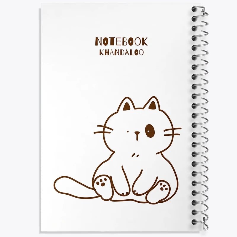 دفتر ژورنال نویسی 50 برگ خندالو مدل نقطه ای طرح گربه (Cat) کد N868