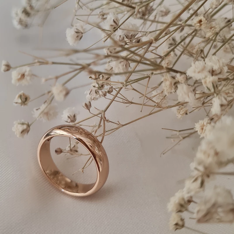 عکس شماره 6 : انگشتر ژوپینگ مدل رینگ حلقه ساده 5mm