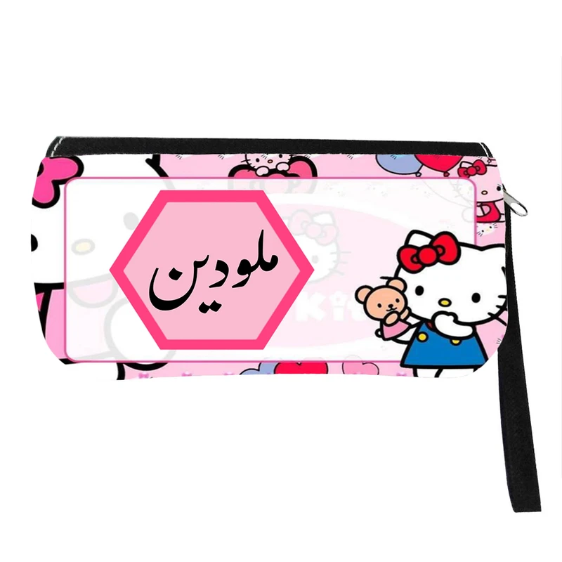 جامدادی مدل اسم شخصی طرح کیتی گربه کیوت اسم ملودین کد 0872