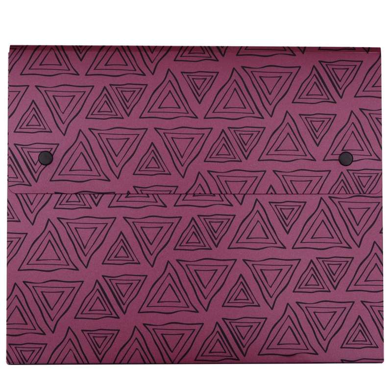 پوشه دکمه دار پاپکو مدل سمیناری PCCN-13 به همراه کاغذ