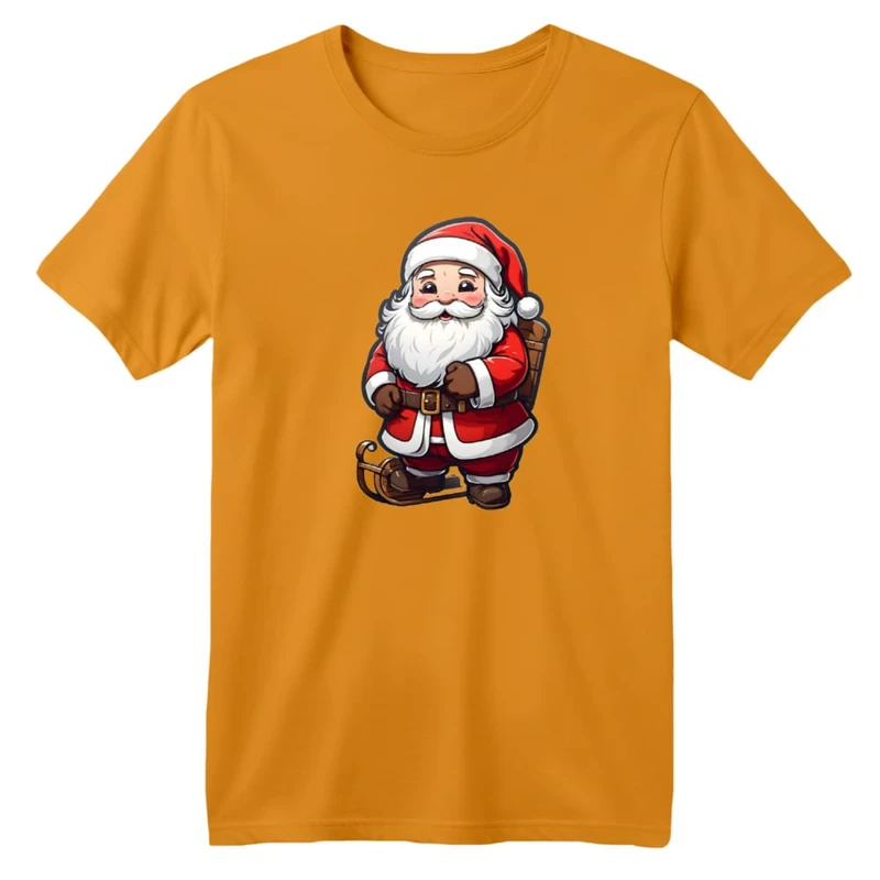 تی شرت آستین کوتاه بچگانه مدل بابانوئل کریسمس کد 1